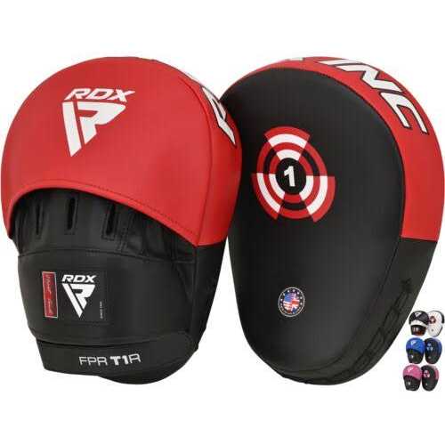 RDX Boxing Pads Curved Focus Mitts, Maya Hide Leather Kara Hook and jab Training Pads - Image 4