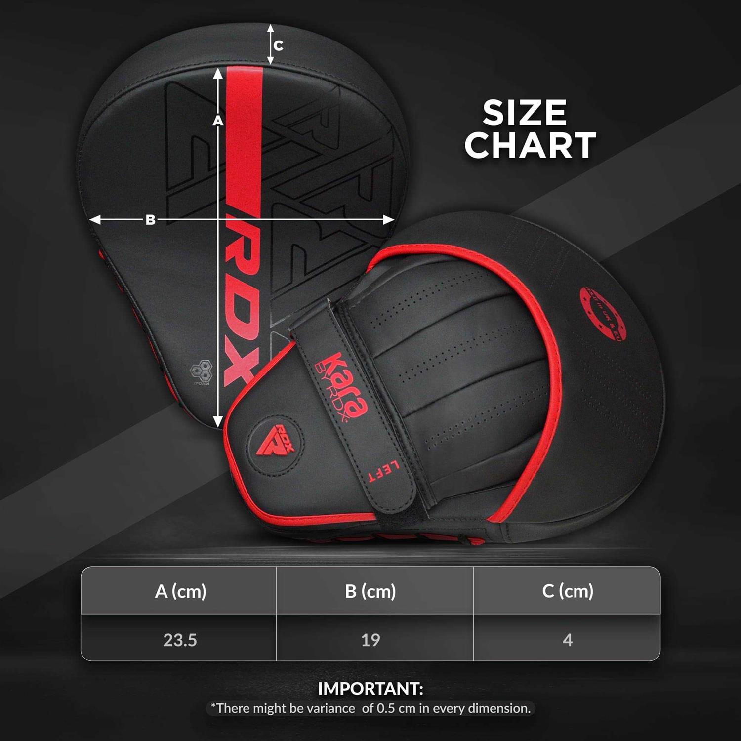 RDX Boxing Pads Curved Focus Mitts, Maya Hide Leather Kara Hook and jab Training Pads - Image 5