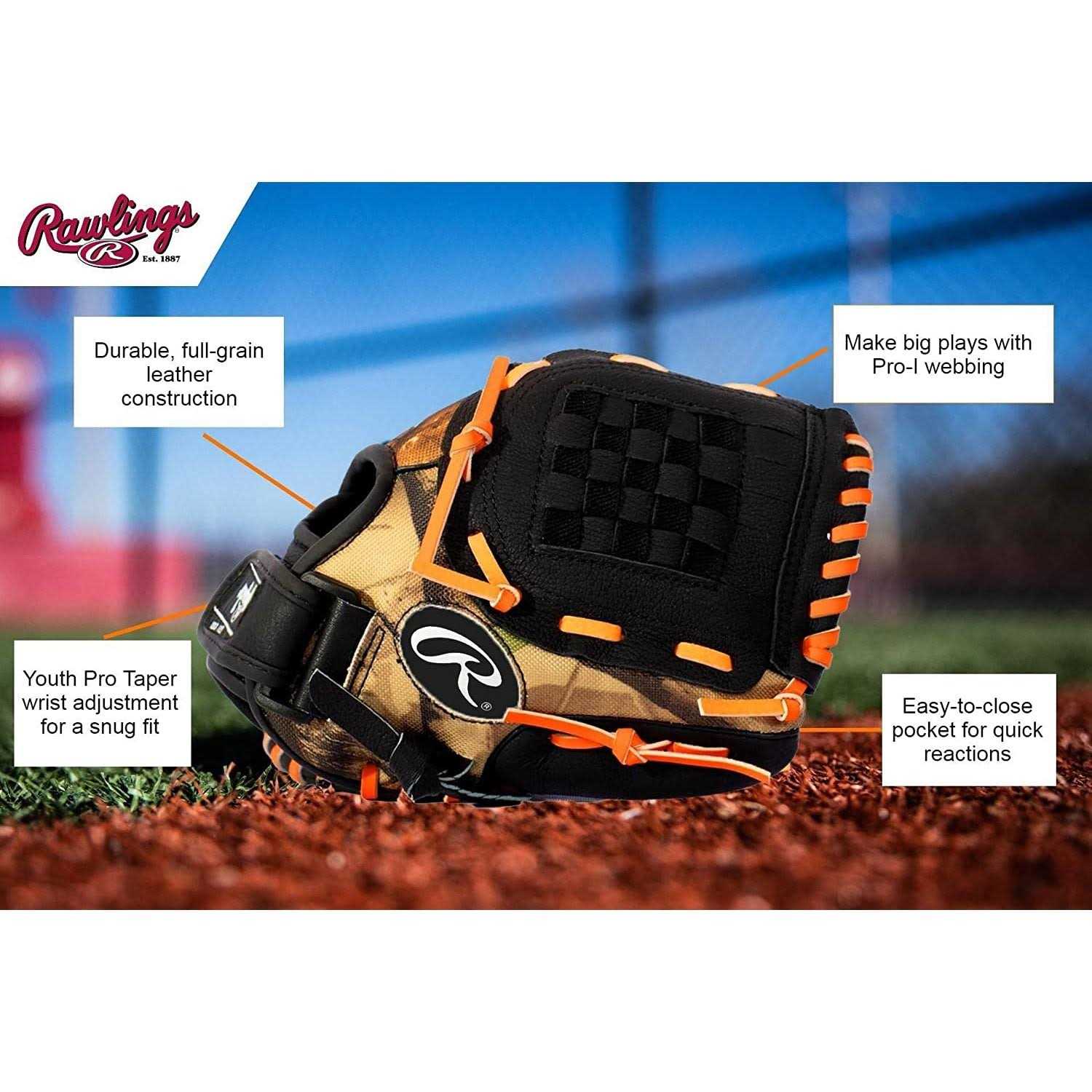 Rawlings Playmaker Youth Baseball Glove Series - Image 5