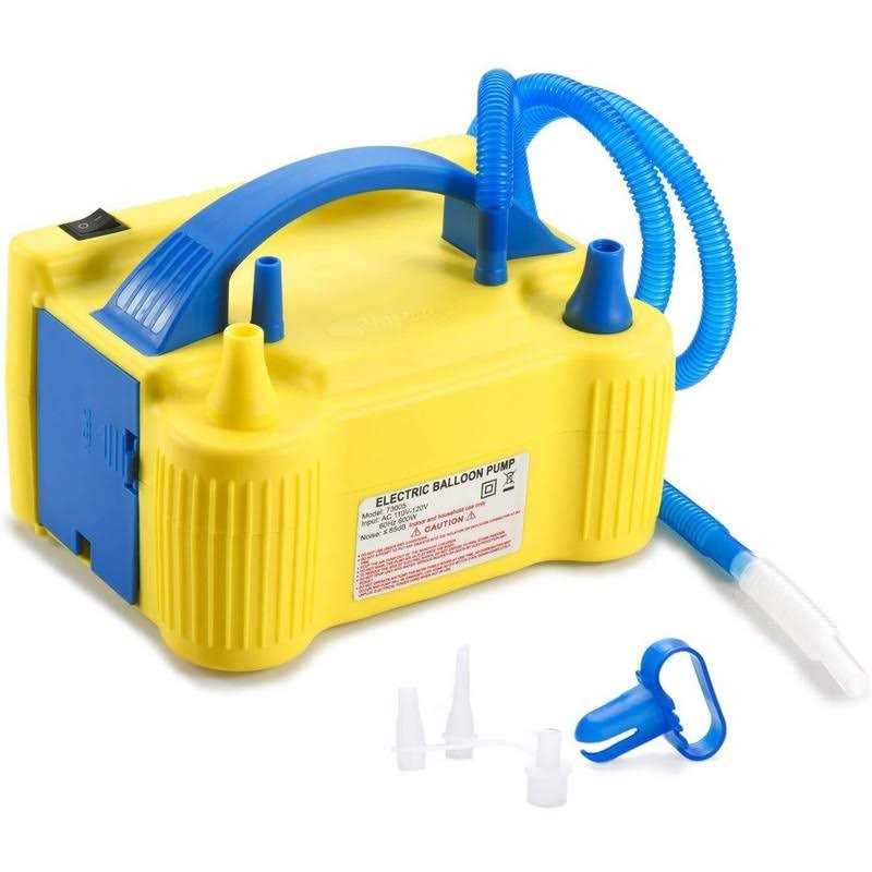 PCFING Electric Air Balloon Pump and Balloon Tying Tool In One Portable Dual Nozzle Electric Balloon Blower Air Pump Balloons Inflator with Tying Tool on - Image 3