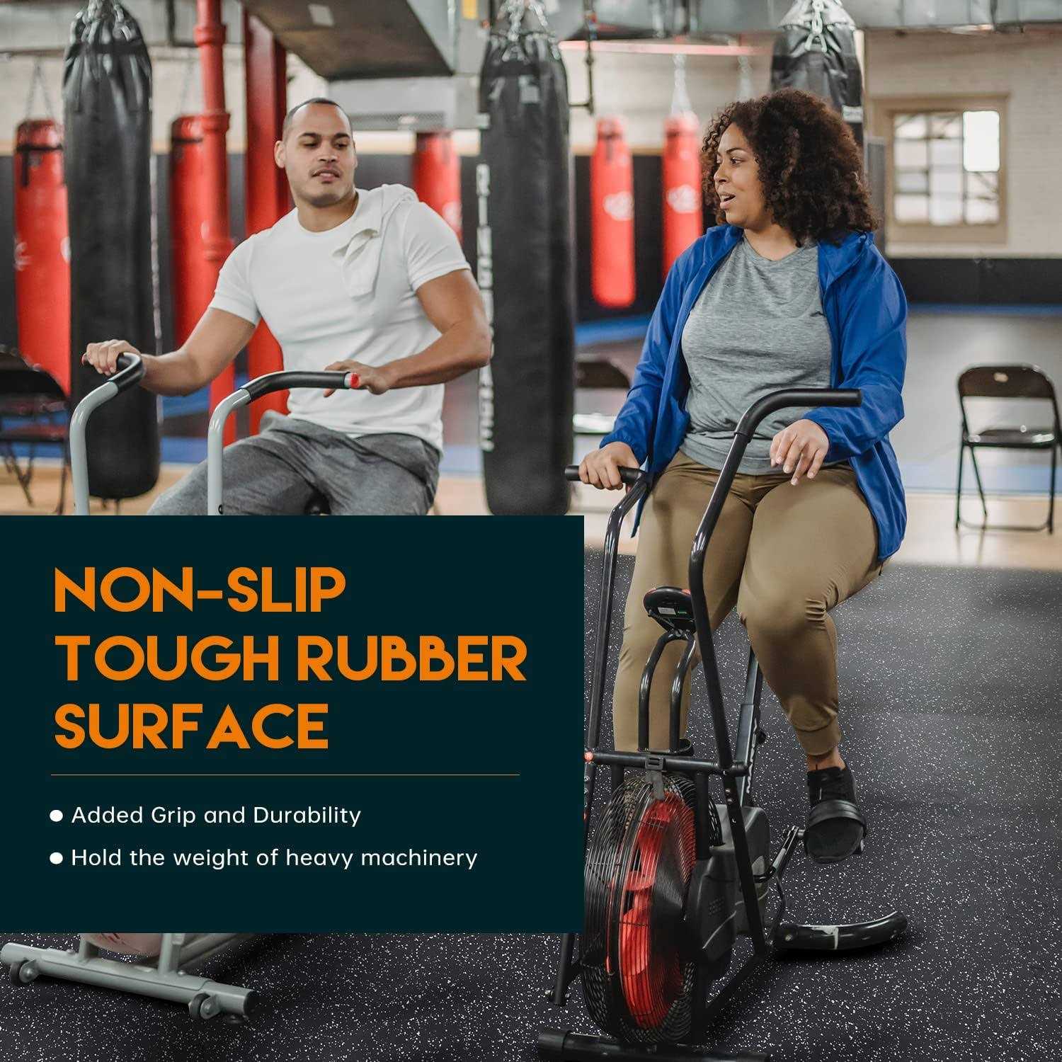 Holymus 1/2 inch Thick 24 Sq Ft Rubber Top High Density EVA Foam Exercise Gym Mats 6 Pcs - Image 4