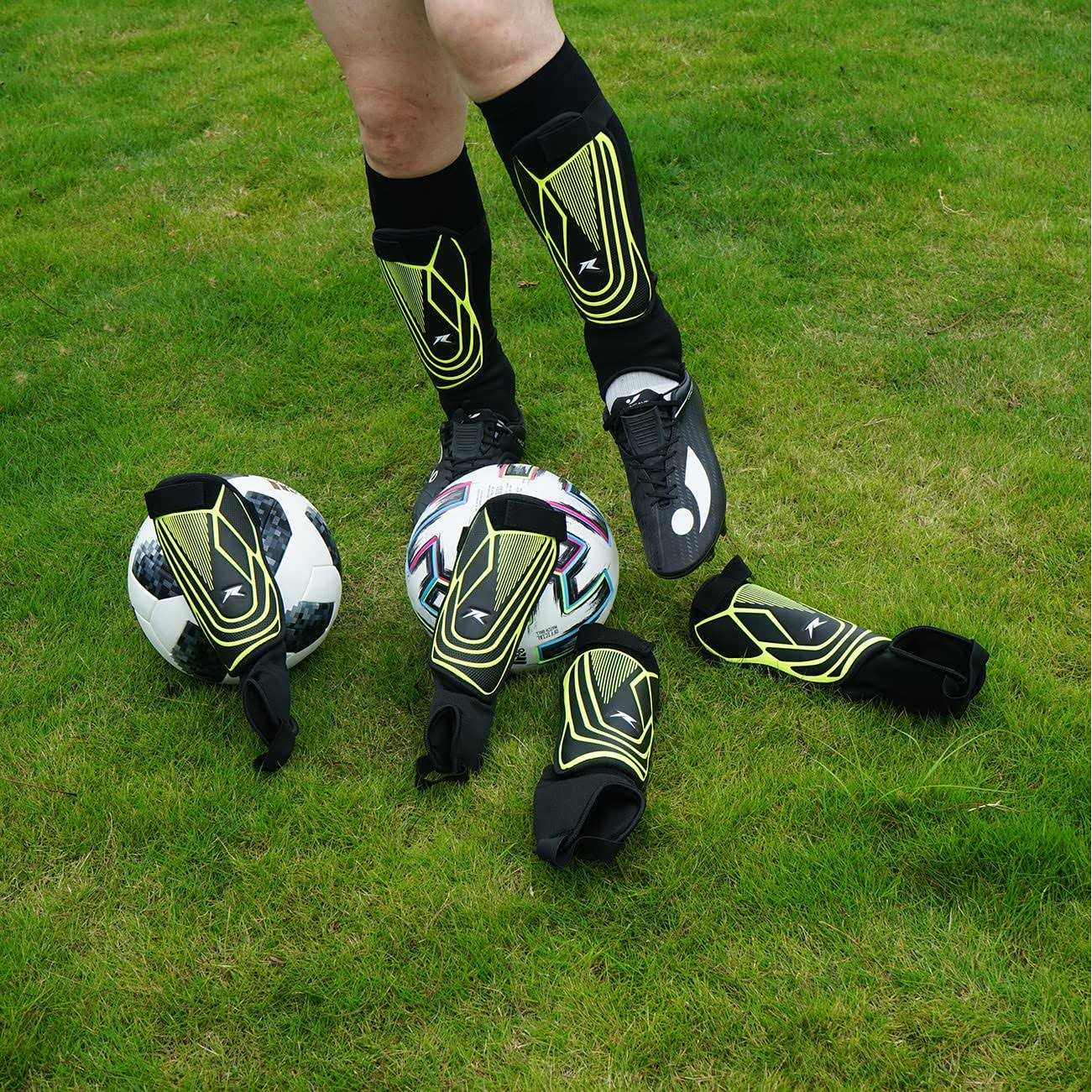 Racbeuk Soccer Football Shin Guards with Ankle Protection - Image 3