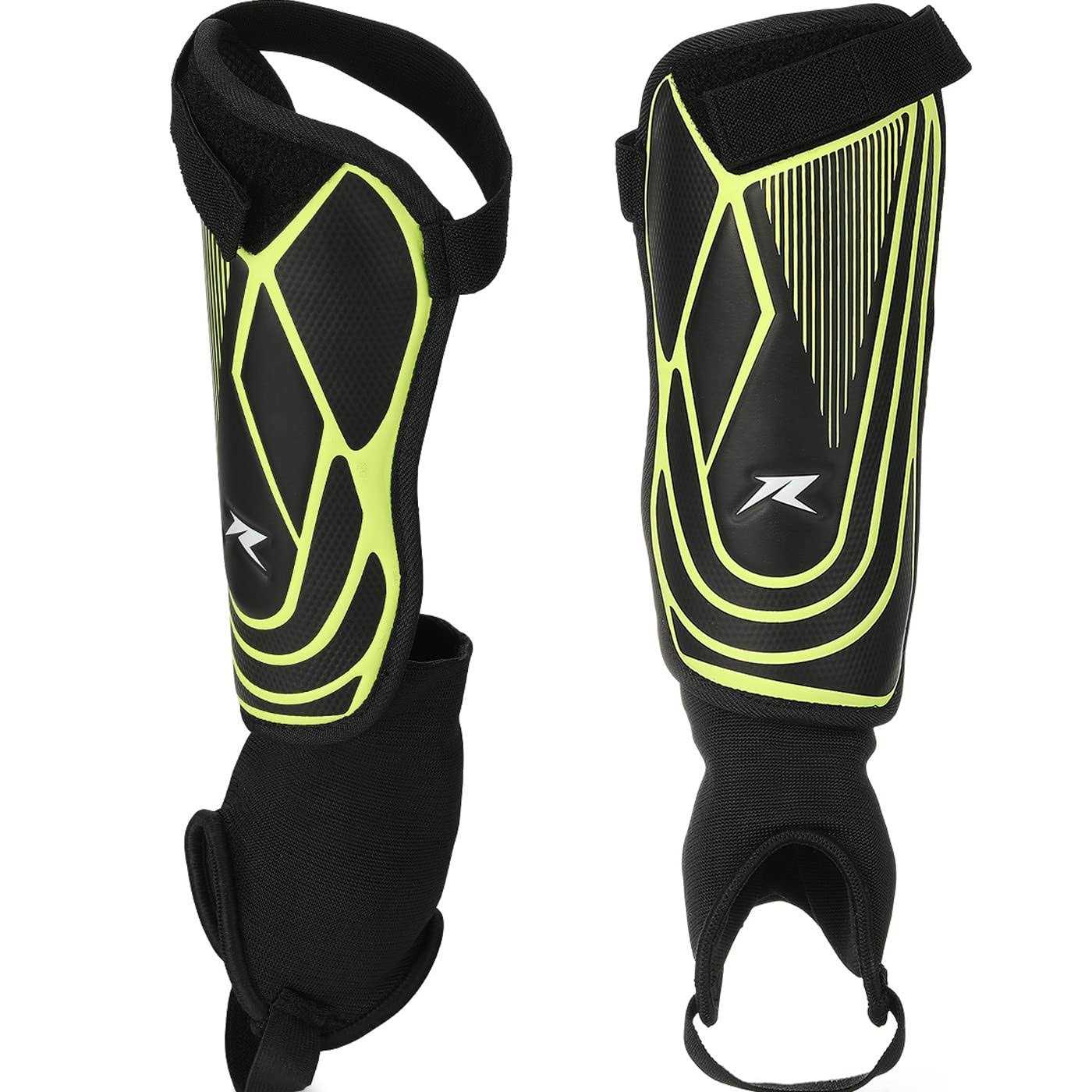 Racbeuk Soccer Football Shin Guards with Ankle Protection