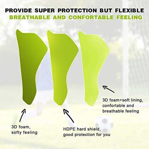 Racbeuk Soccer Football Shin Guards with Ankle Protection - Image 2