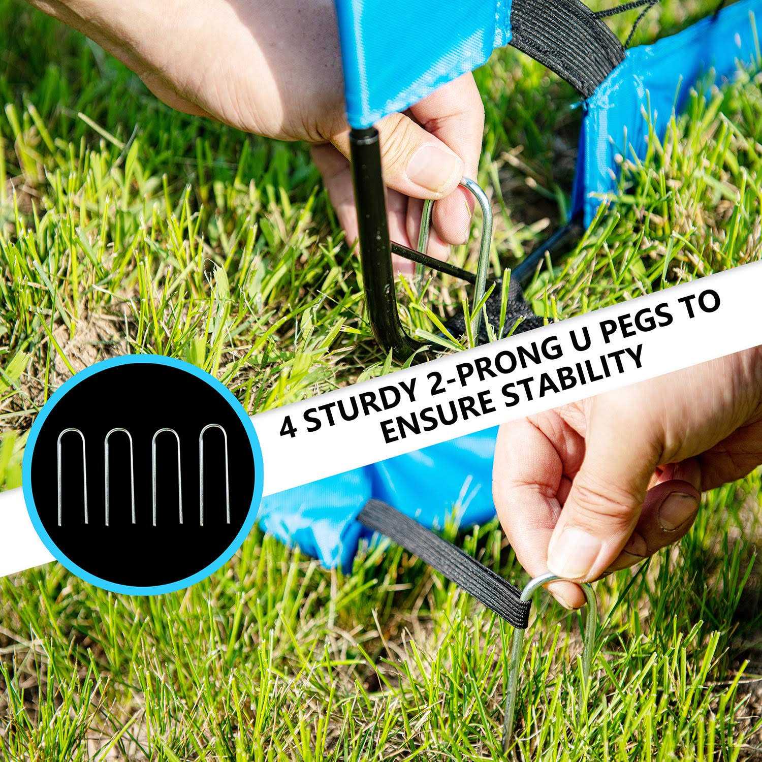 Ksports Portable Soccer Goals Soccer Net For Backyard Training Includes Nylon Wound Soccer Ball with Pump - Image 2