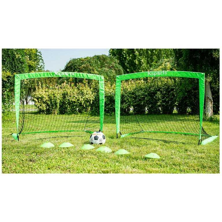 Ksports Portable Soccer Goals Soccer Net For Backyard Training Includes Nylon Wound Soccer Ball with Pump - Image 3