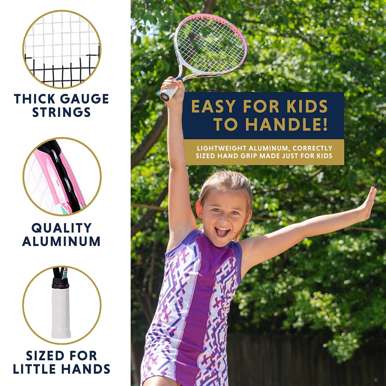Tennis Racket for Kids with Training Videos by Street Tennis Club - Image 5