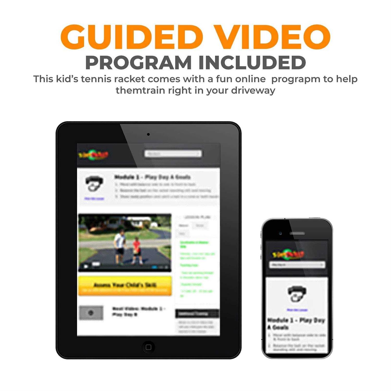 Tennis Racket for Kids with Training Videos by Street Tennis Club - Image 3