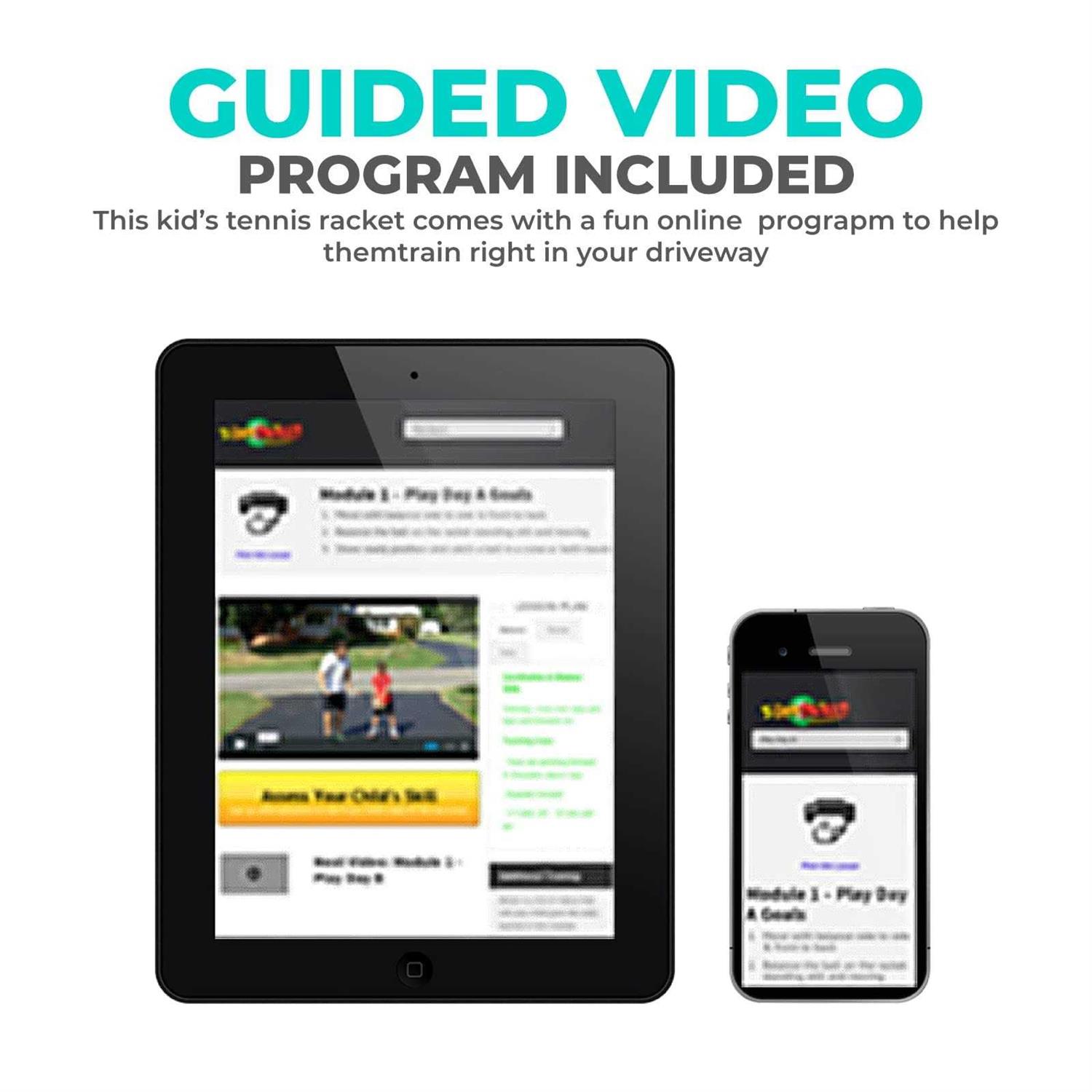 Tennis Racket for Kids with Training Videos by Street Tennis Club - Image 5