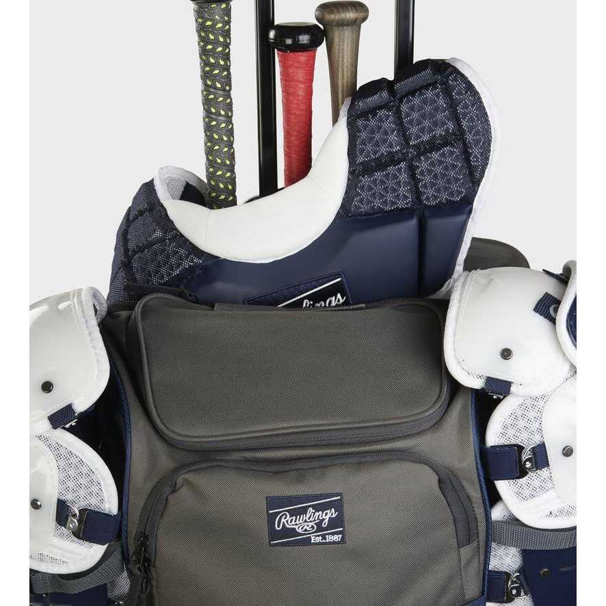 Rawlings R1801 Wheeled Catcher's Backpack - Image 2