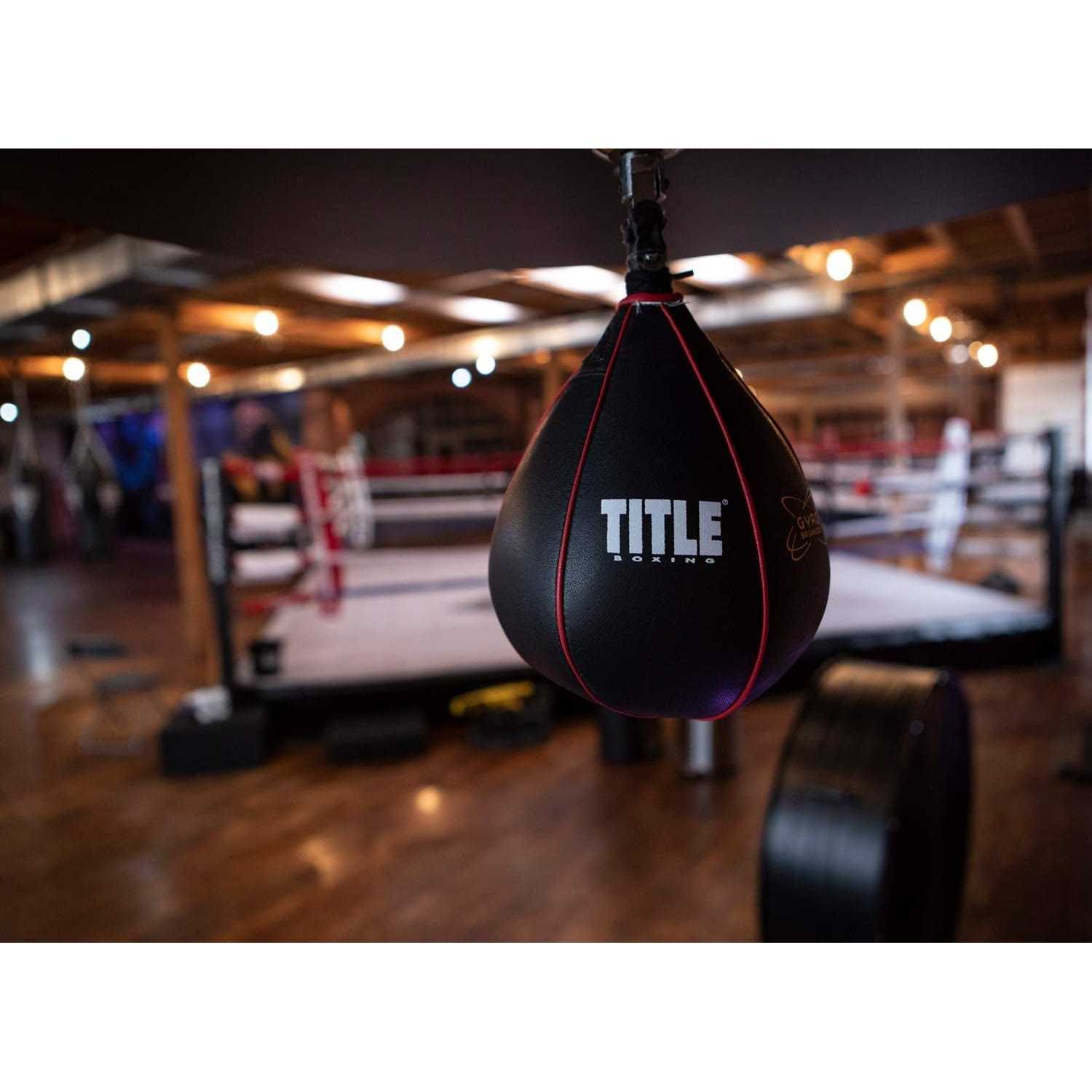 Title Boxing Gyro Balanced Leather Speed Bag - Image 3