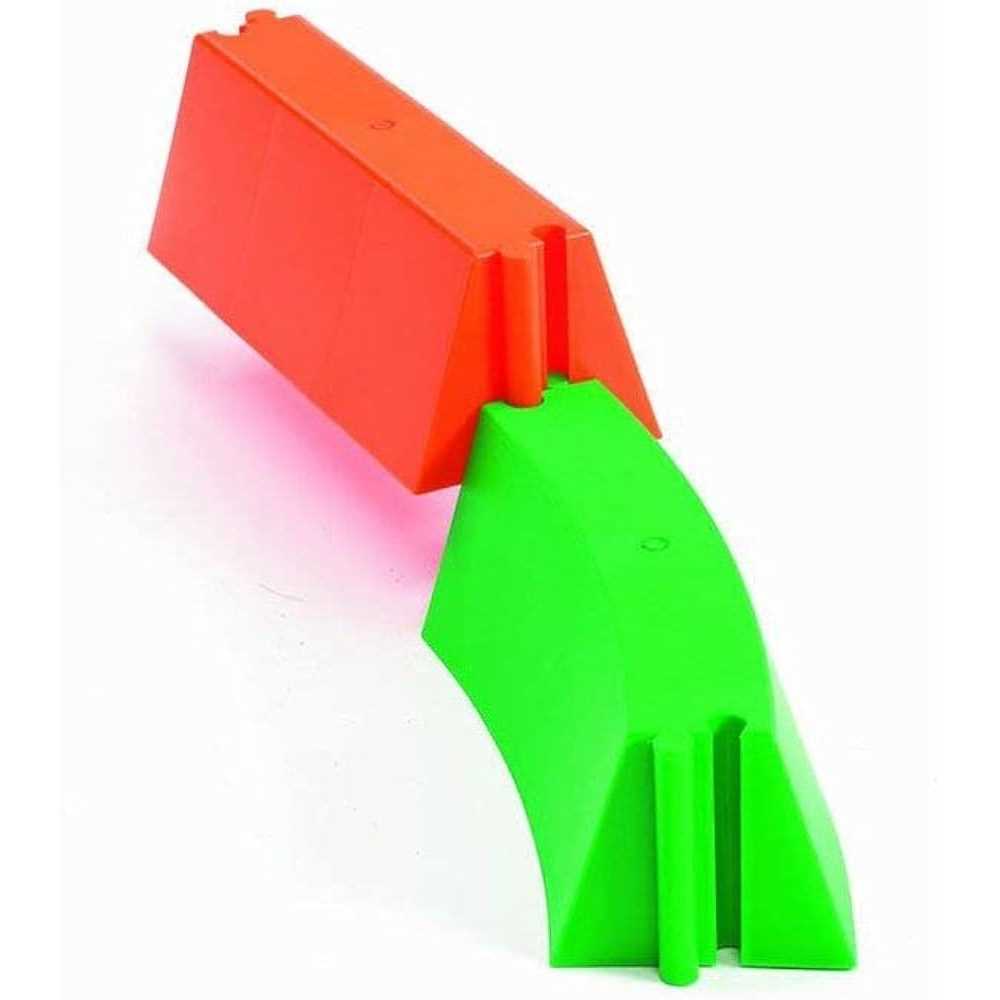 S&S Worldwide Figure 8 Balance Beam Set. 27 Piece Set of Interlocking 4 High Plastic Blocks Assembles to Over 10' Long and 4' Wide. Fun Way to - Image 4