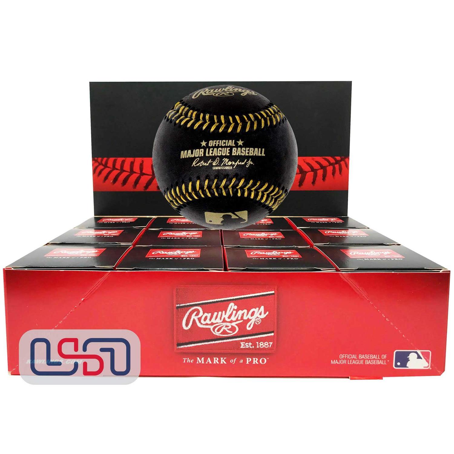 Rawlings MLB Black Baseballs MLB League - Image 3