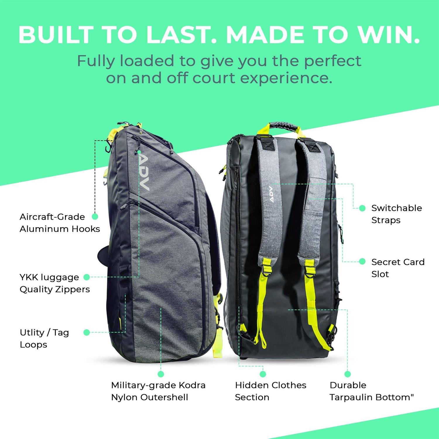 ADV Pro Tennis Bag V2 Revolutionary Tennis Racket Bag to Unleash Your Potential with Innovation & Style - Image 5