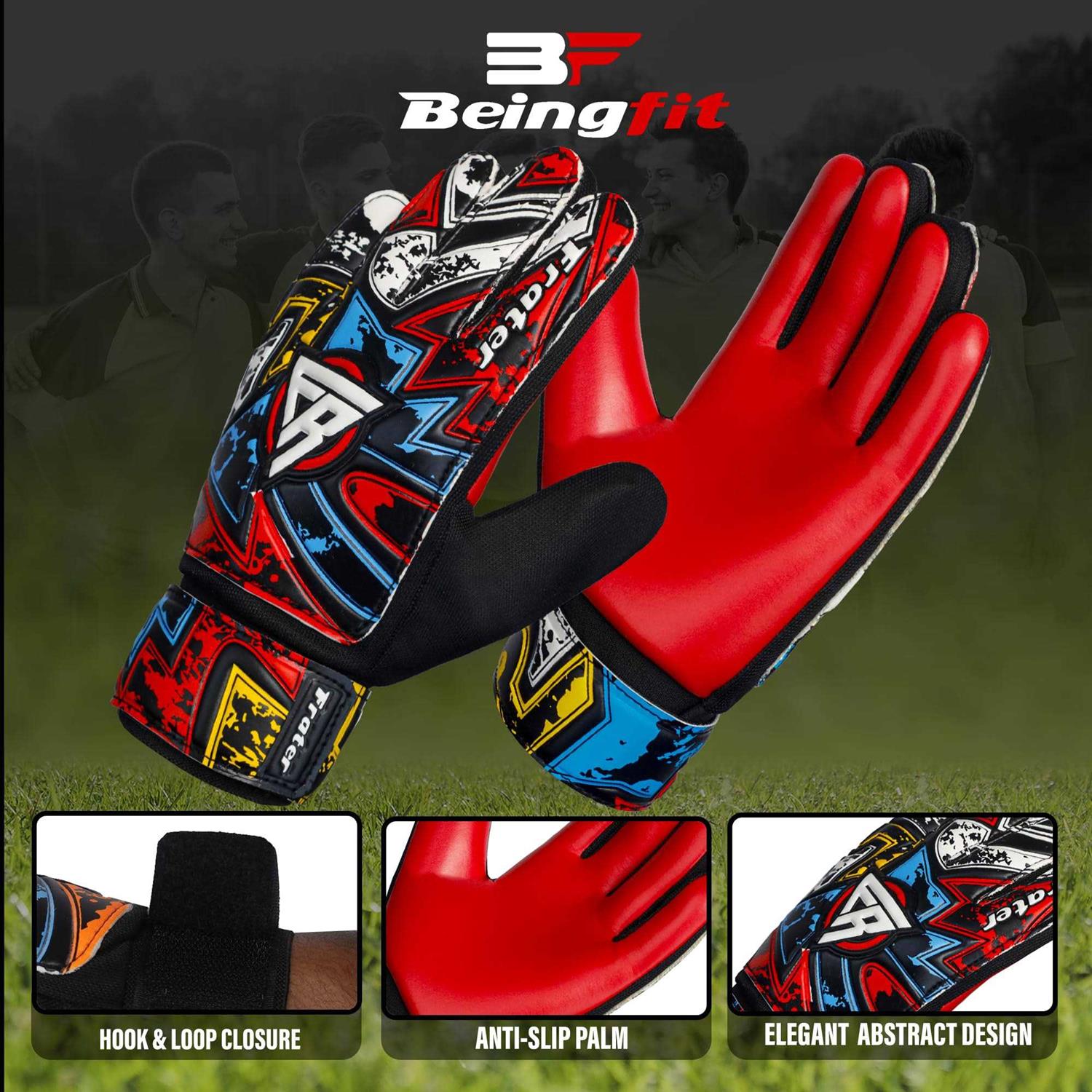 Being fit BeingFit Goalkeeper Gloves Soccer Goalie Gloves for Adults & Youth Soccer Gloves Youth Goalie Gloves Kids Goalie Gloves Soccer Soccer Goalkeeper - Image 5