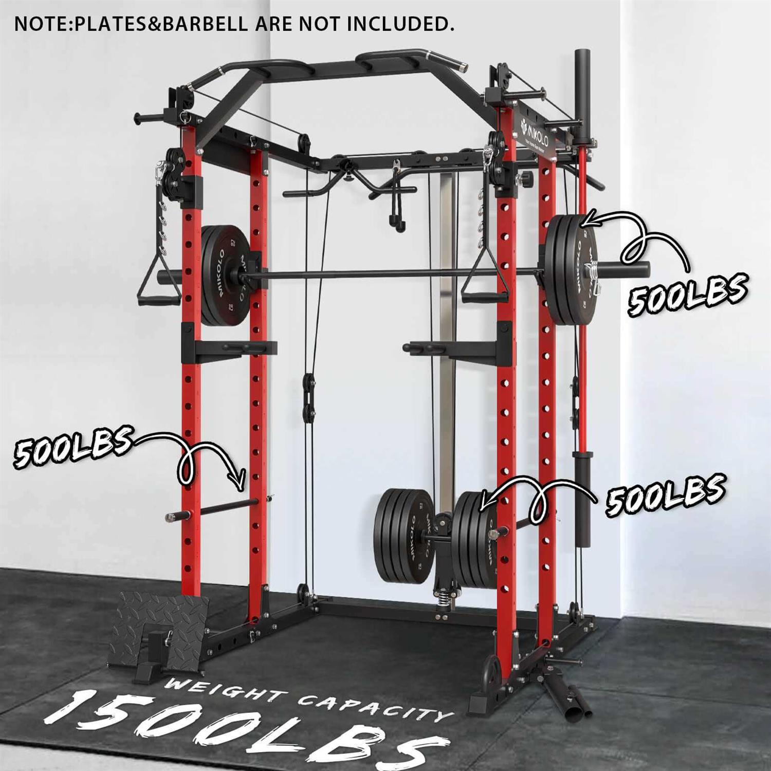 MIKOLO K6 Power Rack Red Multifunctional machine - Image 5
