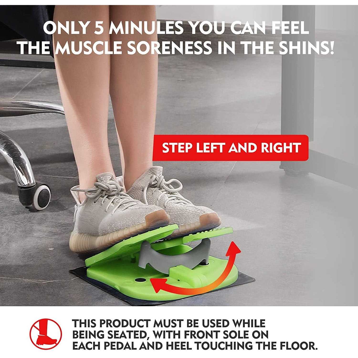 Mbb Exerciser Pedal,Under Desk Mini Stepper,Relieves Varicose - Image 3