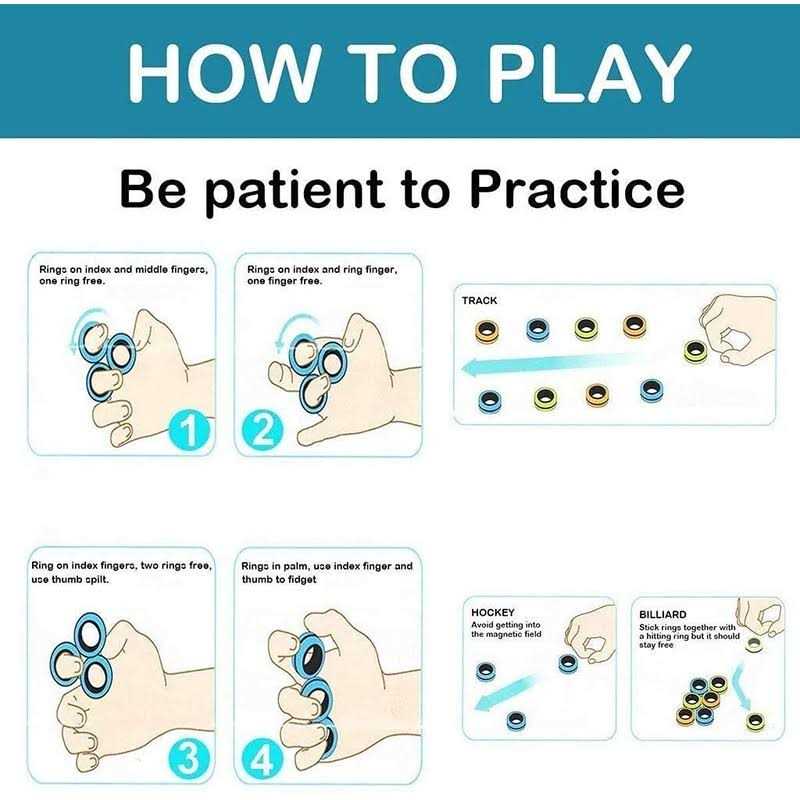 jiangrui Sensory Fidget Toys set 7 pack. stress relief and anti-anxiety tools bundle with Fidget Pad - Image 5