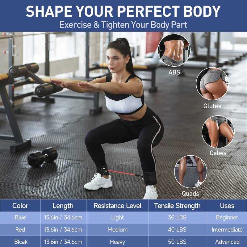 kingroad Resistance Bands for Working Out Women Resistance Bands for Legs and Buff,Booty Bands for Women Glutes & Hip Building,Ankle Resistance Bands - Image 3