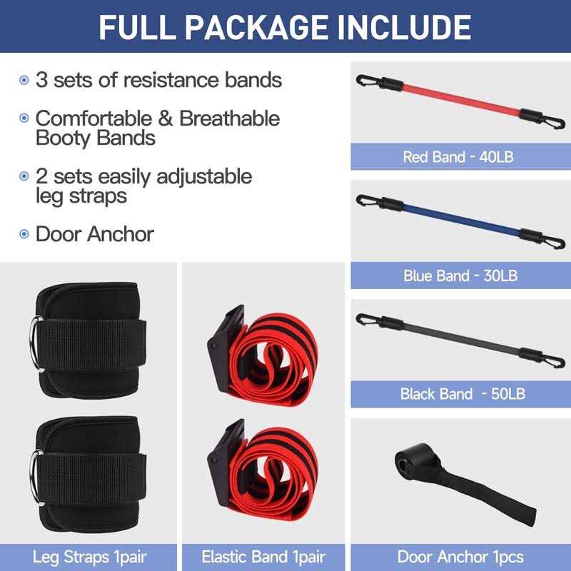 kingroad Resistance Bands for Working Out Women Resistance Bands for Legs and Buff,Booty Bands for Women Glutes & Hip Building,Ankle Resistance Bands - Image 4