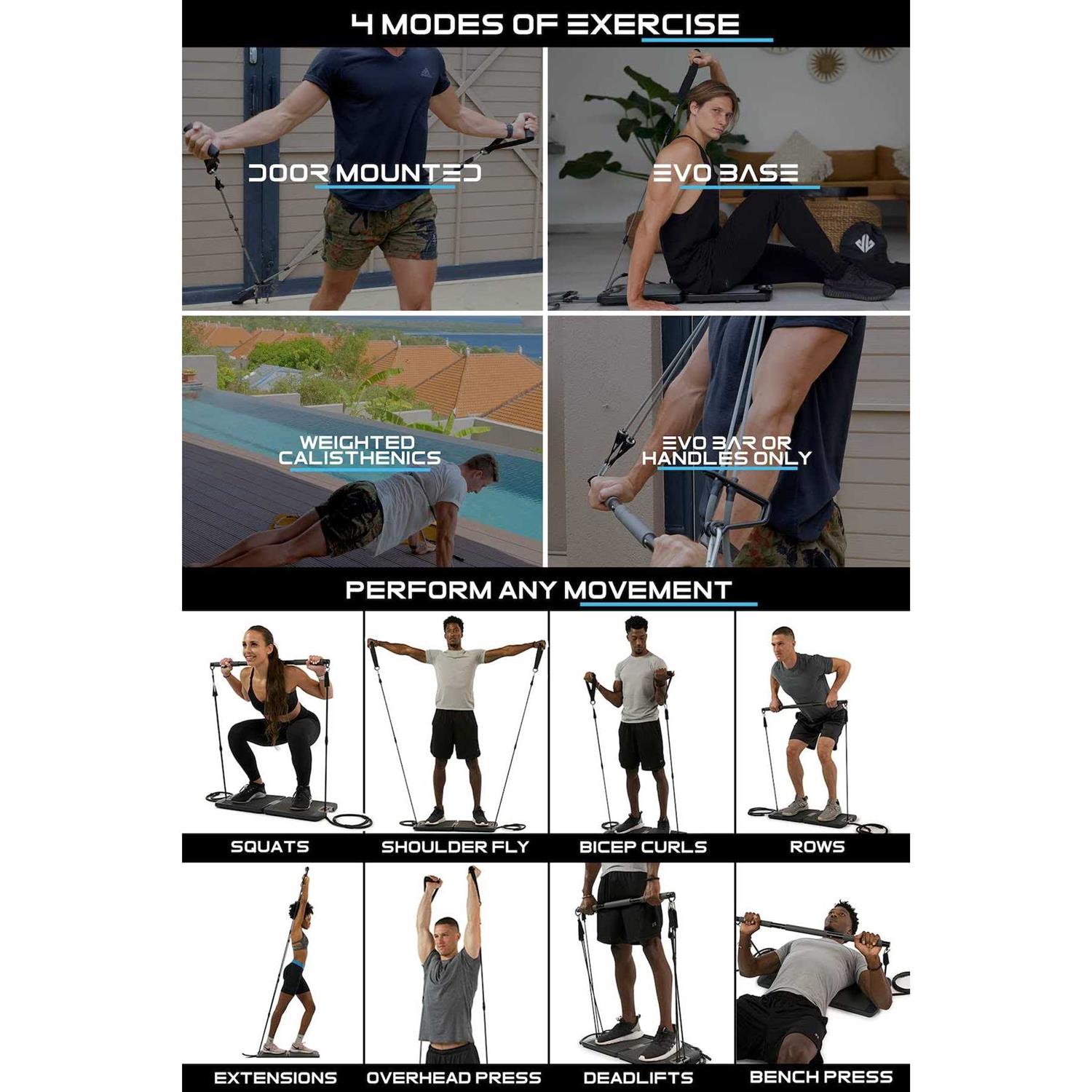 Nomadix Fitness EVO Gym Portable Home Gym Strength Training Equipment at Home Gym All in One Gym - Image 3