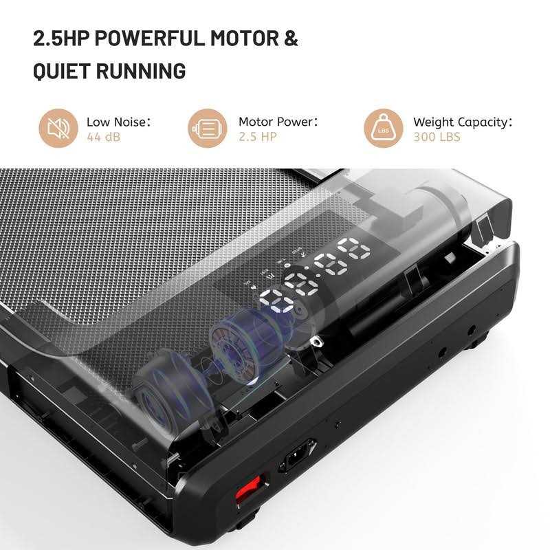 MJWW Walking Pad Under Desk Treadmill with 2.5HP Motor Walking Treadmill for Home Office Under Desk - Image 3