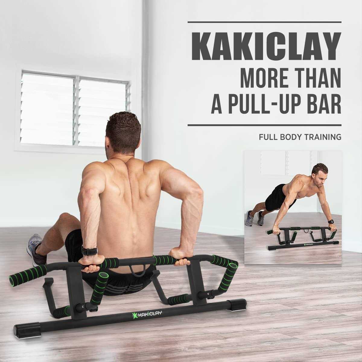 KAKICLAY 2024 Upgrade Multi-Grip Pull Up Bar with Smart Larger Hooks Technology - Image 4