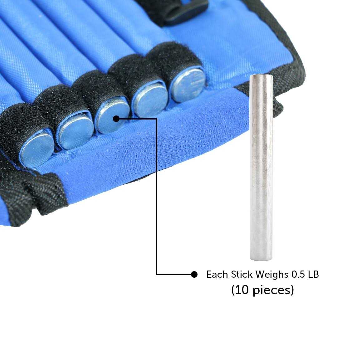 Gymenist Pair Of Adjustable Ankle Weights Can Be Adjusted Easily With Metal Sticks Weight Set of 2 Wrist and Ankle Workout Exercise Weights - Image 4