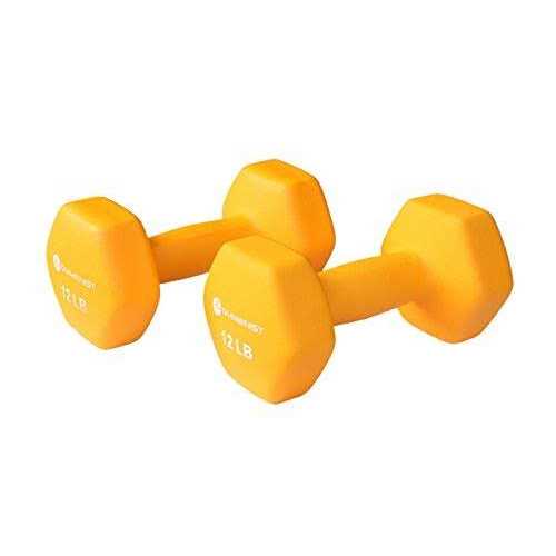GYMENIST Pair of Dumbbells Set of 2 Soft Non Slip Grip Dumbbells Pair Covered with Neoprene - Image 3
