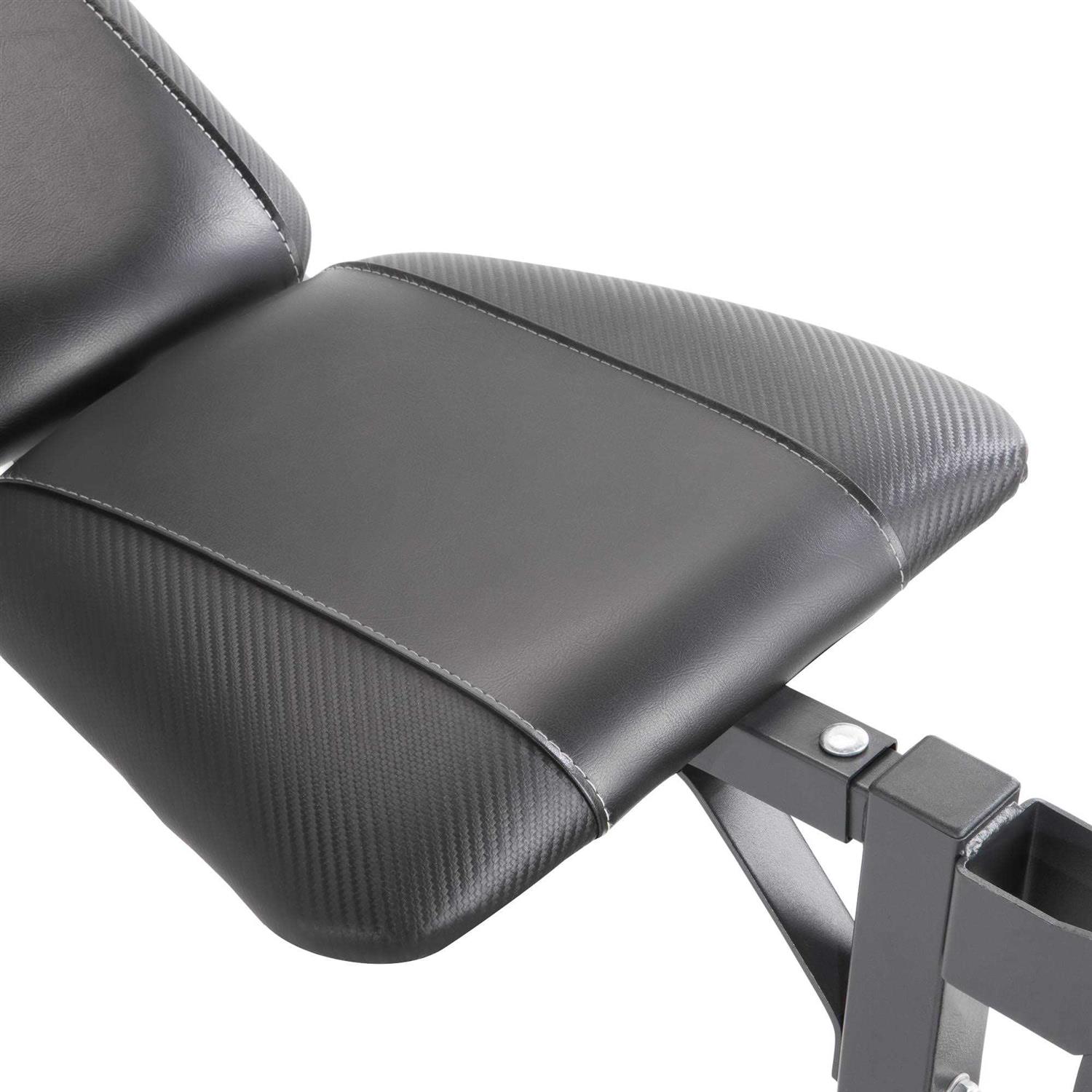 Marcy Diamond Elite MD Standard Bench with 100 Lb. Weight Set - Image 5