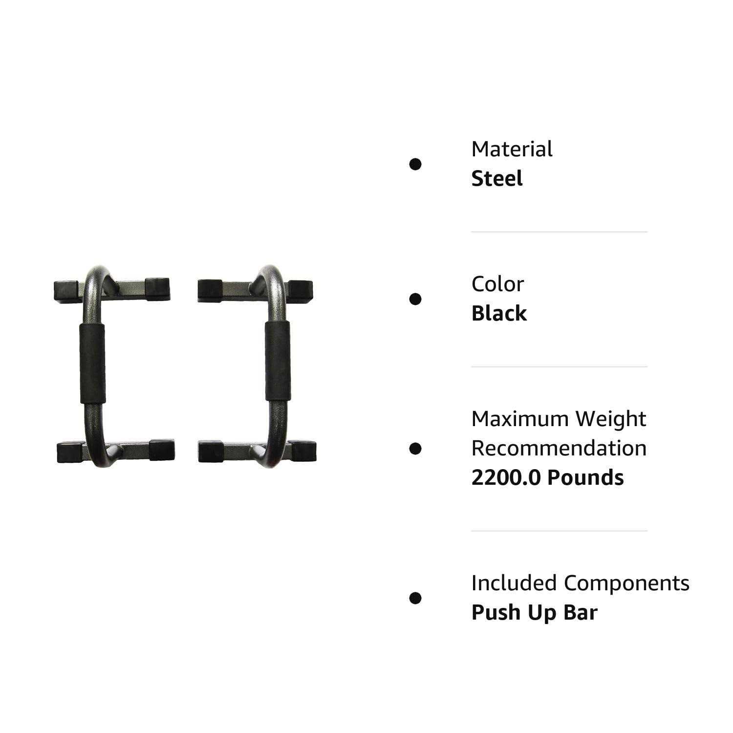 Juperbsky Push-Up Stands Bars Parallettes Set For Workout Exercise - Image 5