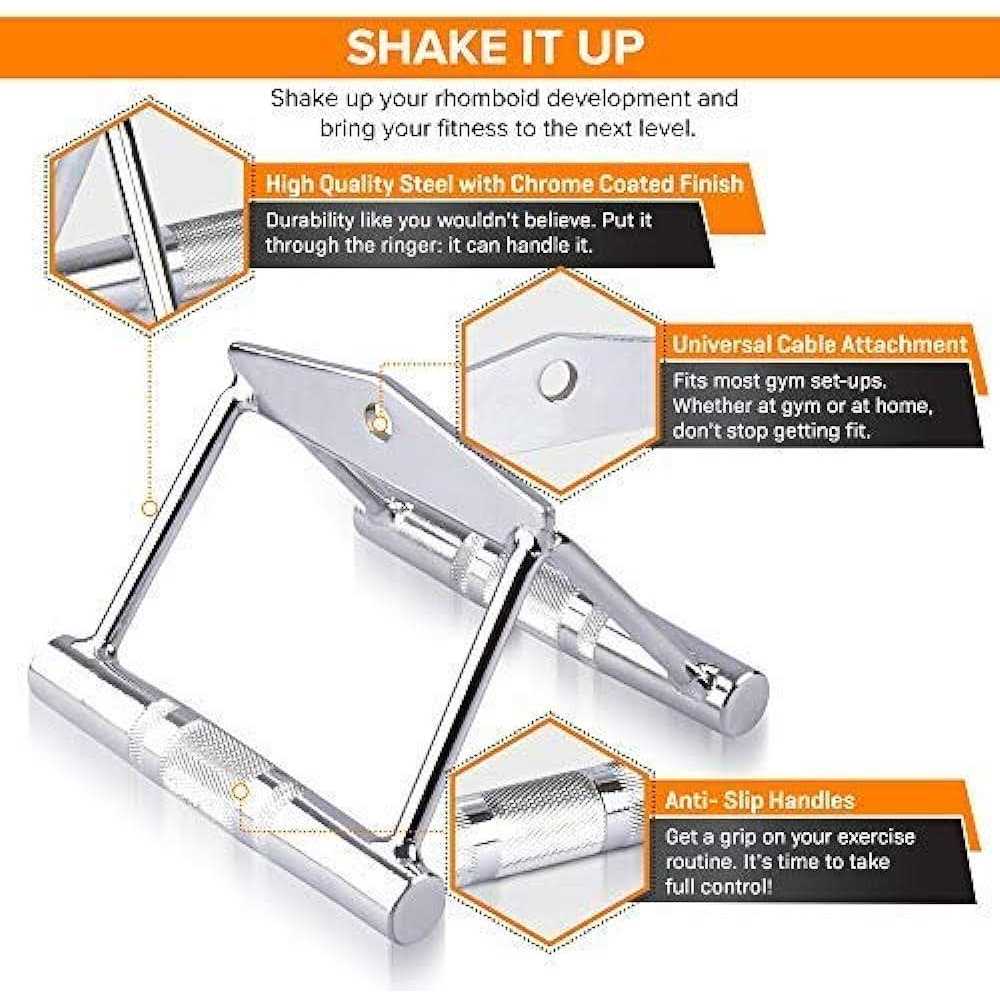 EVERSTRONG T Bar Row with V Bar Attachment Fits 1 and 2 Inches Olympic Bars - Image 4