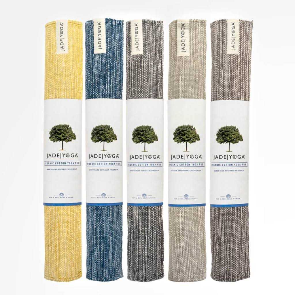 JadeYoga Organic Hand Loomed Yoga Mat - Image 3